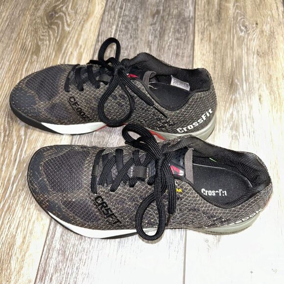 Reebok Crossfit Nano 5.0 V72419 Black Gray Womens Size 7 Running Sneaker Shoes - Picture 6 of 11